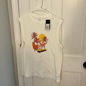 Graphic Tee with Skater Palm Design